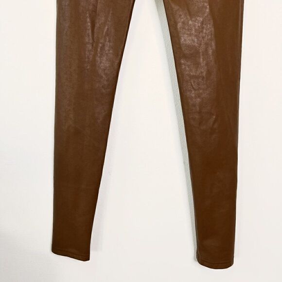 Aritzia Wilfred Free Daria Tan Faux Leather Leggings - Picture 7 of 9